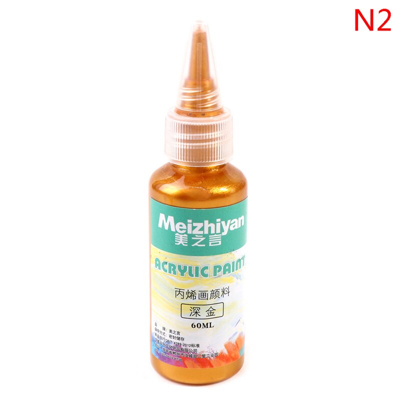 60ml Acrylic Paint Metallic Resin Pigments Gold Silver Copper For Epoxy Resin: N2
