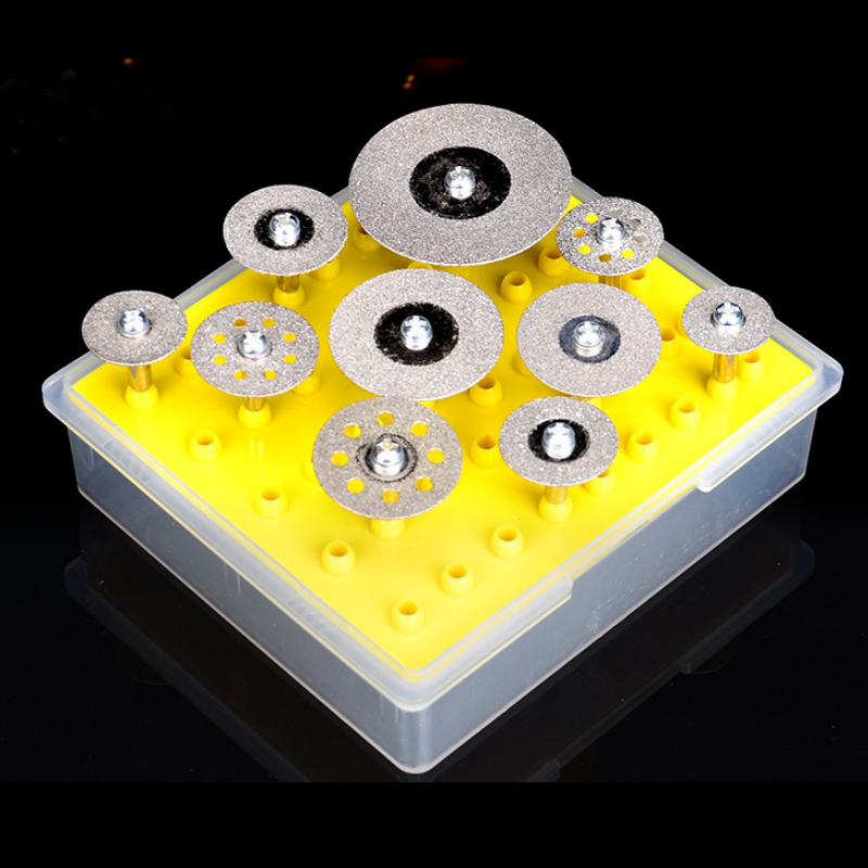 Allsome 50 stks Diamant Slijpkoppen Set 3.0mm Schacht Slijpen Bramen Voor Dremel Schurende Rotary Gereedschap Grinder Hoofd diamant Braam