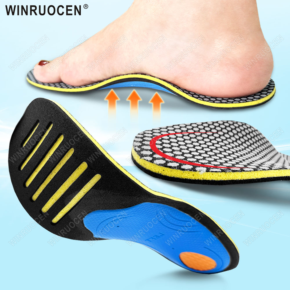 EVA Orthopedische Inlegzolen voor Mannen Vrouwen Platte Voetverzorging Steunzool Fasciitis Plantaris Relief Gezondheid Schoen Insert Pads WINRUOCEN: Beige / 0