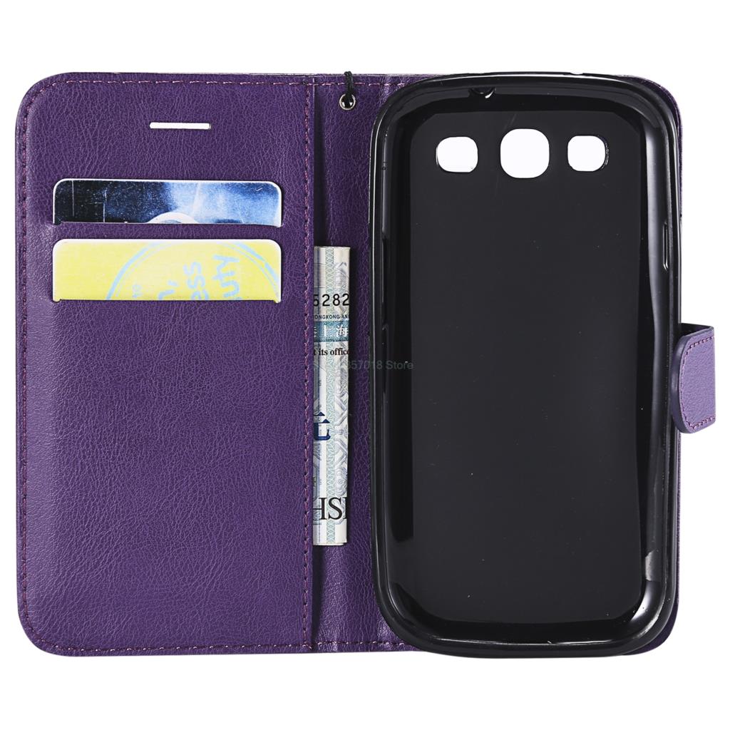 Flip Case Voor Samsung Galaxy S3 S 3 Neo Duos GalaxyS3 Geval Lederen Telefoon Gevallen GT-I9301 GT-I9301i GT-I9300 GT-I9300i Portemonnee tassen