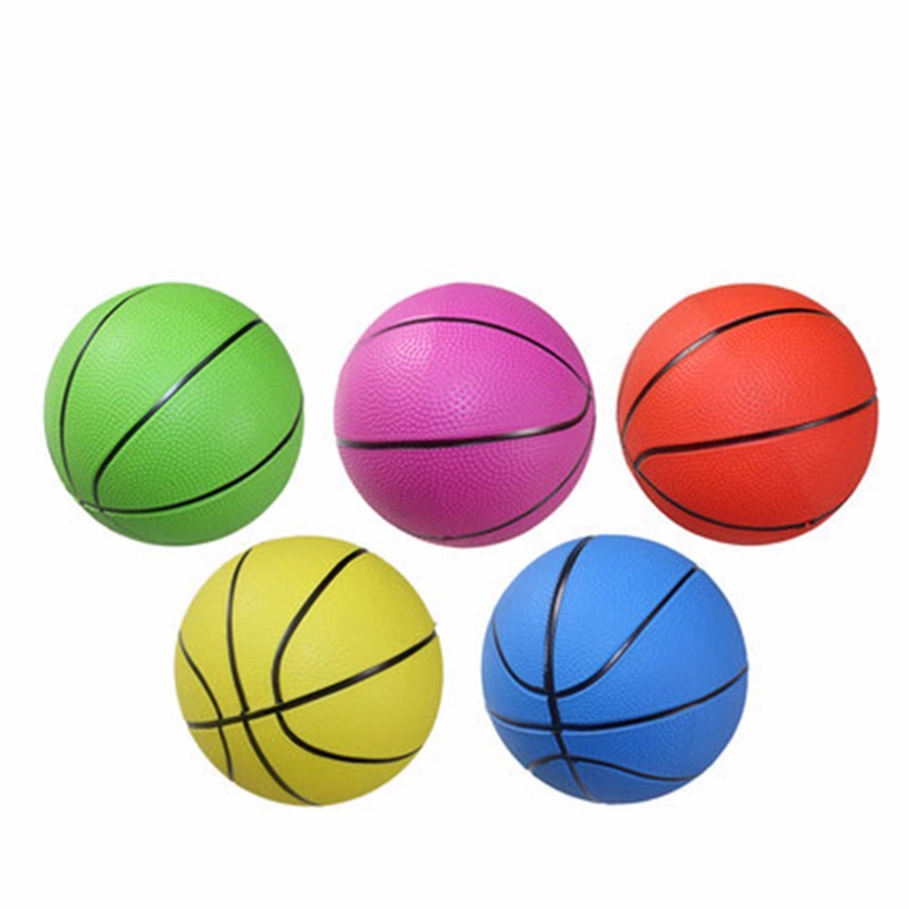 1 STKS 10 cm/15 cm Opblaasbare PVC Basketbal volleybal strand bal Kid Volwassen sport Toy Willekeurige Kleur