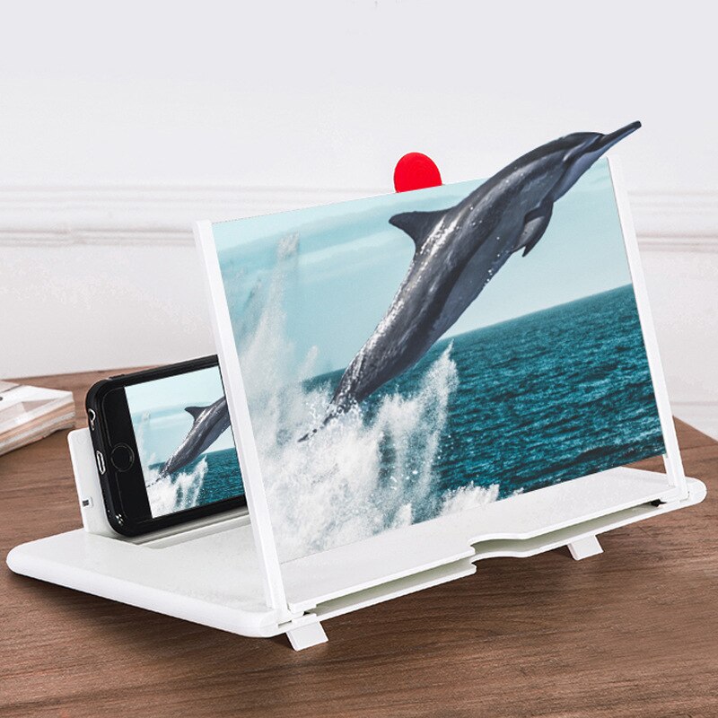 3D praktisch Bildschirm Lupe 12 "HD Video Verstärker Für Smartphone Ständer