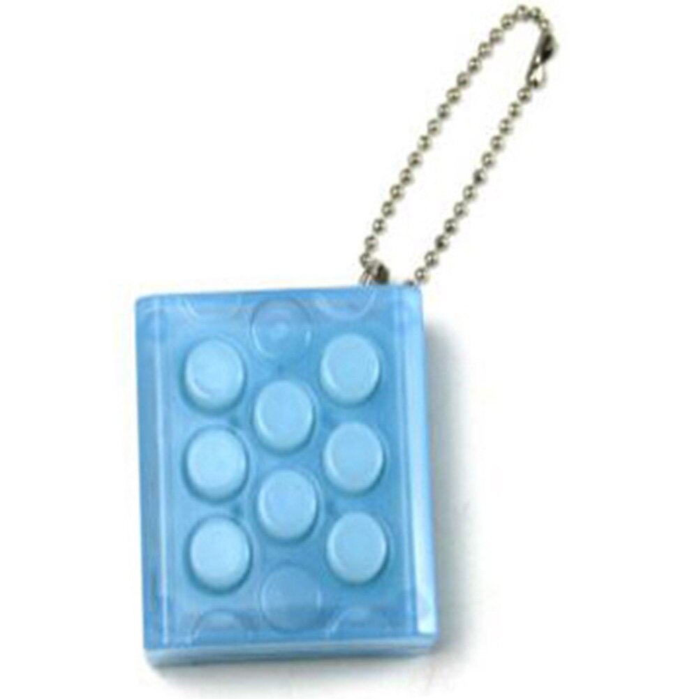 Anti Stress Toys Electronic Bubble Wrap Keyring Infinite Keychain stress cube: blue