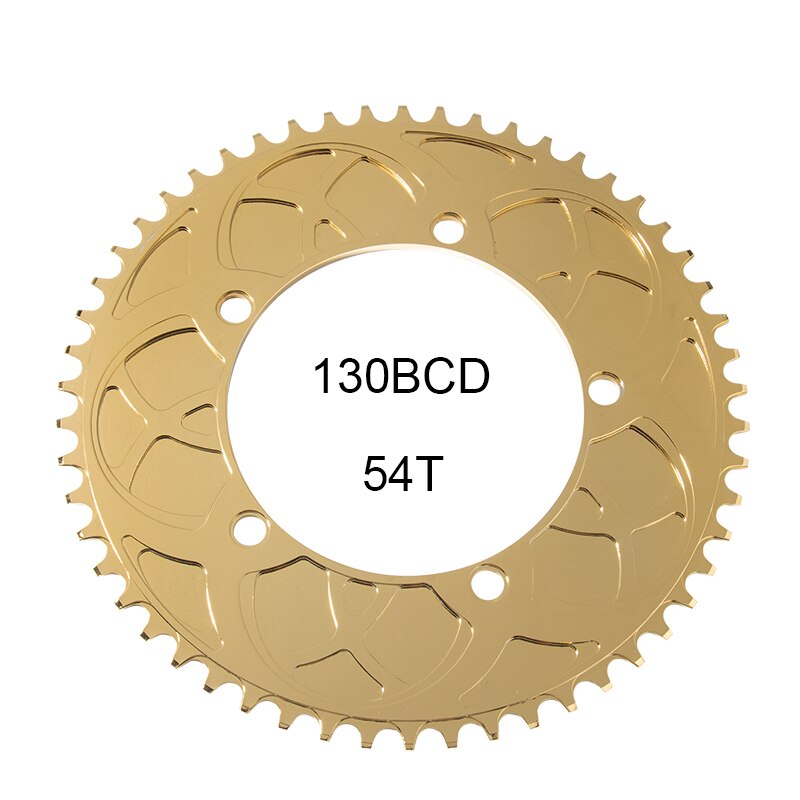 KTKEET 110/130BCD Kettingblad 36/38/40/42/44/46/48/50/52/54/56/58/60T Ronde smalle brede kettingblad 5 bouten fiets kettingwiel voor 8-12 speed racefiets vouwfiets (zwart, 130BCD 56T