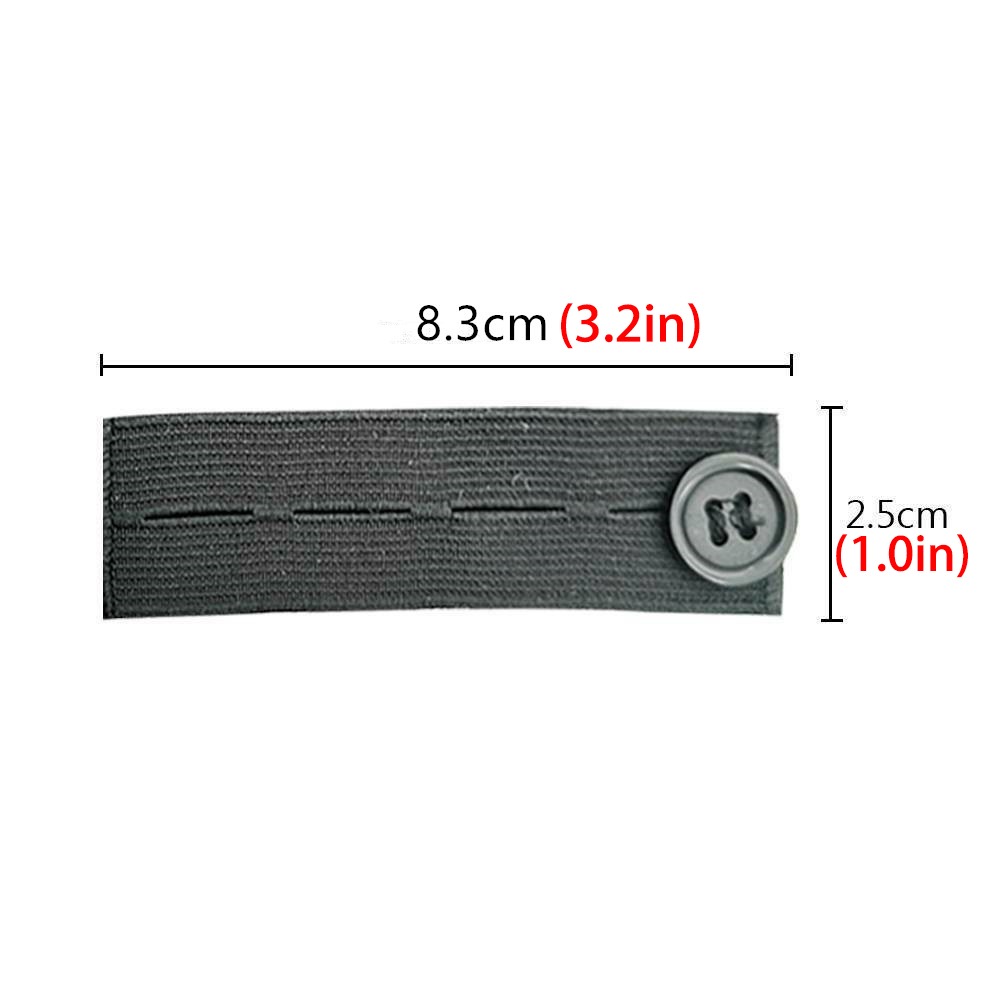 5pcs/lot Adjustable Elastic Waist Extenders Belt Waistband Expanders for Men Women Trousers Jeans Pants Button Extenders