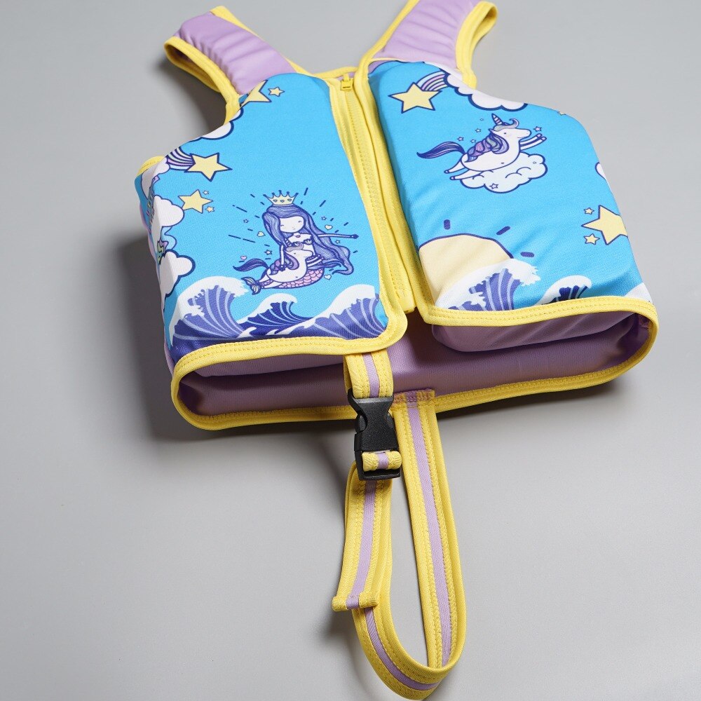 Megartico zwemvest kinderen mermaid eenhoorn zwemmen vest kids swim trainer float voor 2-6 jaar Drijfvermogen Badpak jas leven