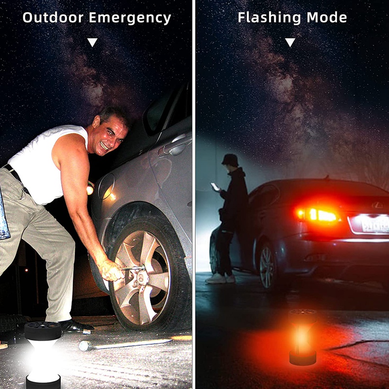 Solar LED Camping Lantern Solar And Battery Powered Camping Lights Survival Lantern For Emergency BBQ Hiking Fishing