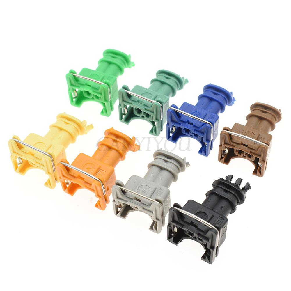 1 set 2-pins EV1 auto-brandstofinjector-stekkerconnector Junior Power Timer JPT Jetronic-kits 282189 -1 Voor auto groen blauw geel grijs