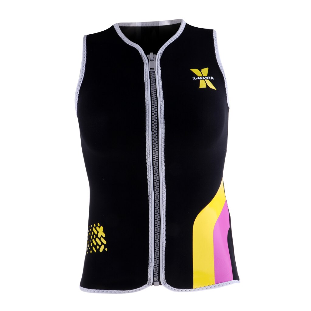 Neoprenanzug-weste für damen, 3mm neoprenanzüge, oberteil zum tauchen, surfen, kanufahren, weste: S