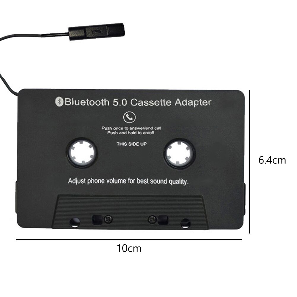 Universal Cassette Bluetooth-compatible 5.0 Audio Car Tape Aux Stereo Adapter with Mic For iPod iPhone MP3 AUX Cable CD Player: USB