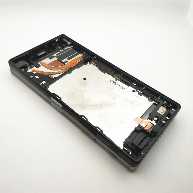 Full Housing For Sony Xperia Z5 Premium E6853 E6883 E6833 Middle Frame Front Faceplate Bezel Housing+Battery Back Cover With NFC