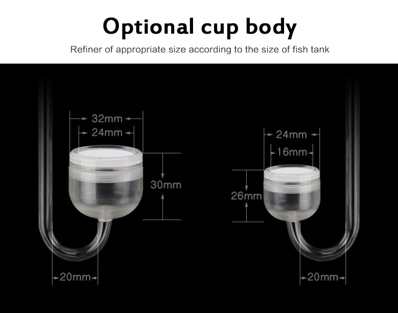 CO2 Atomizer System For Fish Tank Aquatic Control Diffuser Fish Tank Aquatic Plant Carbon Dioxide Reactor Aquarium Accessories