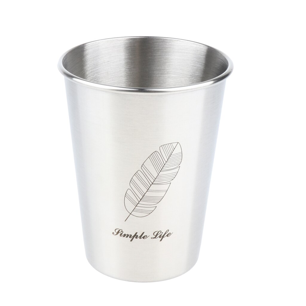 Stainless Steel Beer Mug Coffee Juice Mug Water Mug Cup 350 /500ml Adult Kid: A 350ml