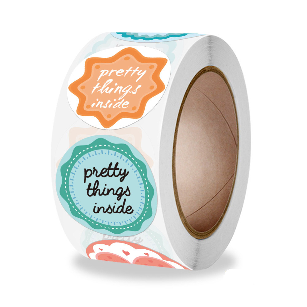 Pegatinas "Open Me ya", pegatina de 1 pulgada de agradecimiento para decoración de caja de , papelería, sobre, postales, etiquetas de sellado, 50-500 Uds.: QY937-500pcs