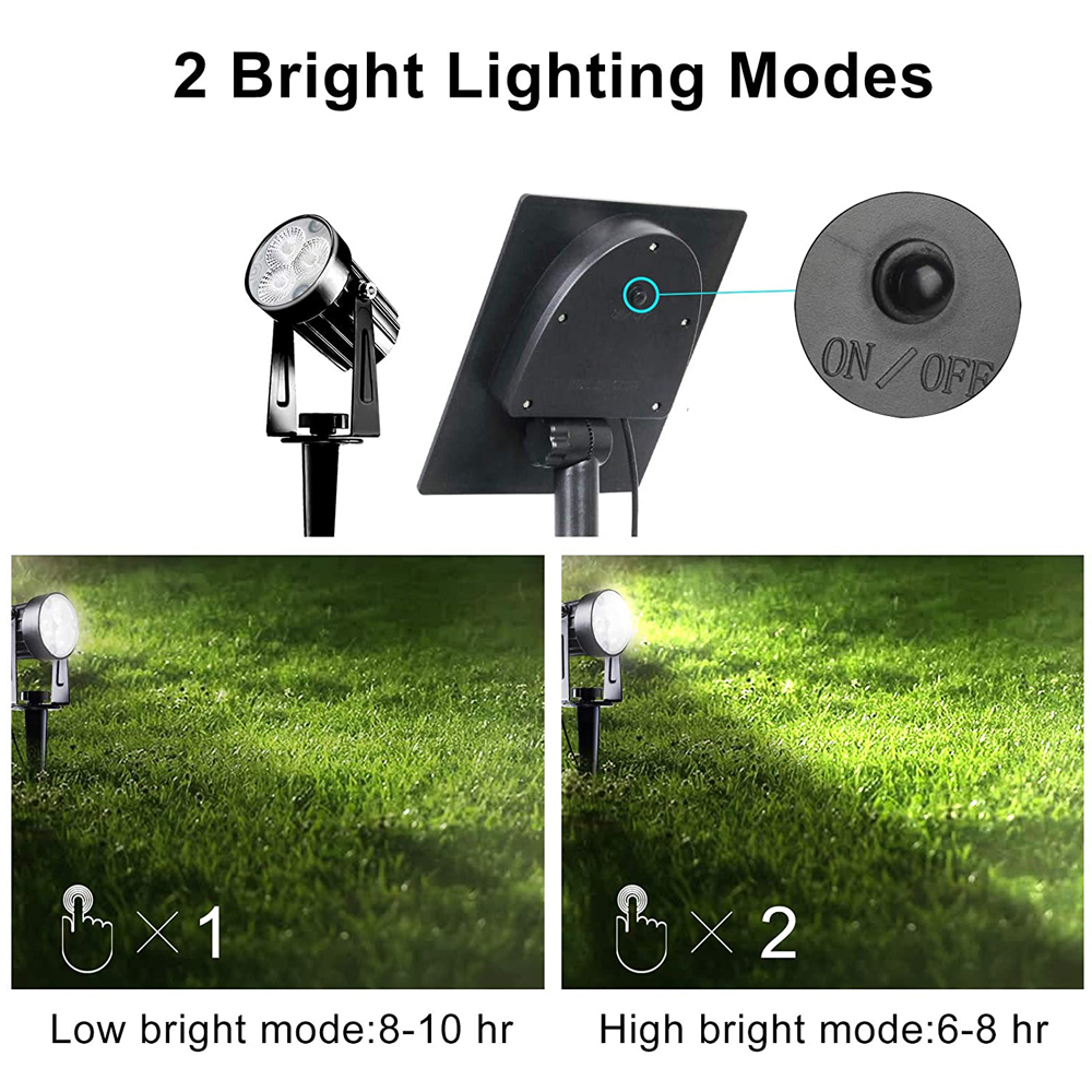 Foco Solar blanco frío de T-SUN, luz IP65 impermeable, brillo ajustable, para jardín, lámpara Solar para exteriores