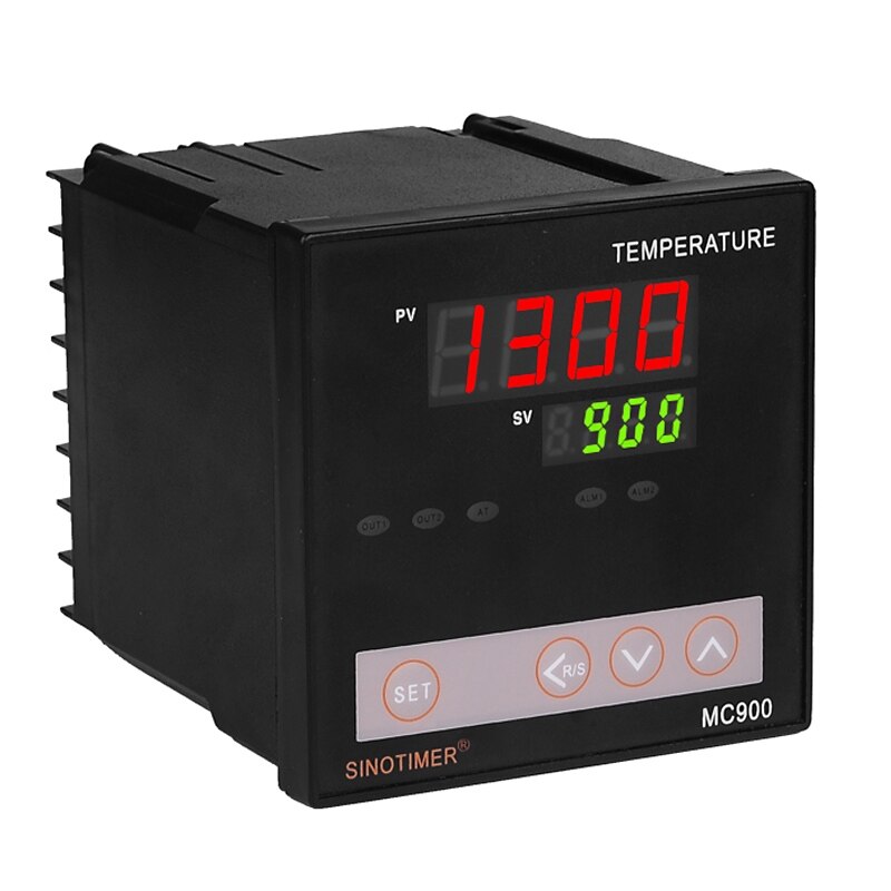K Thermocouple PT100 Universal Input Digital PID Temperature Controller Regulator Relay Output for Heating or Cooling with Alarm: MC900