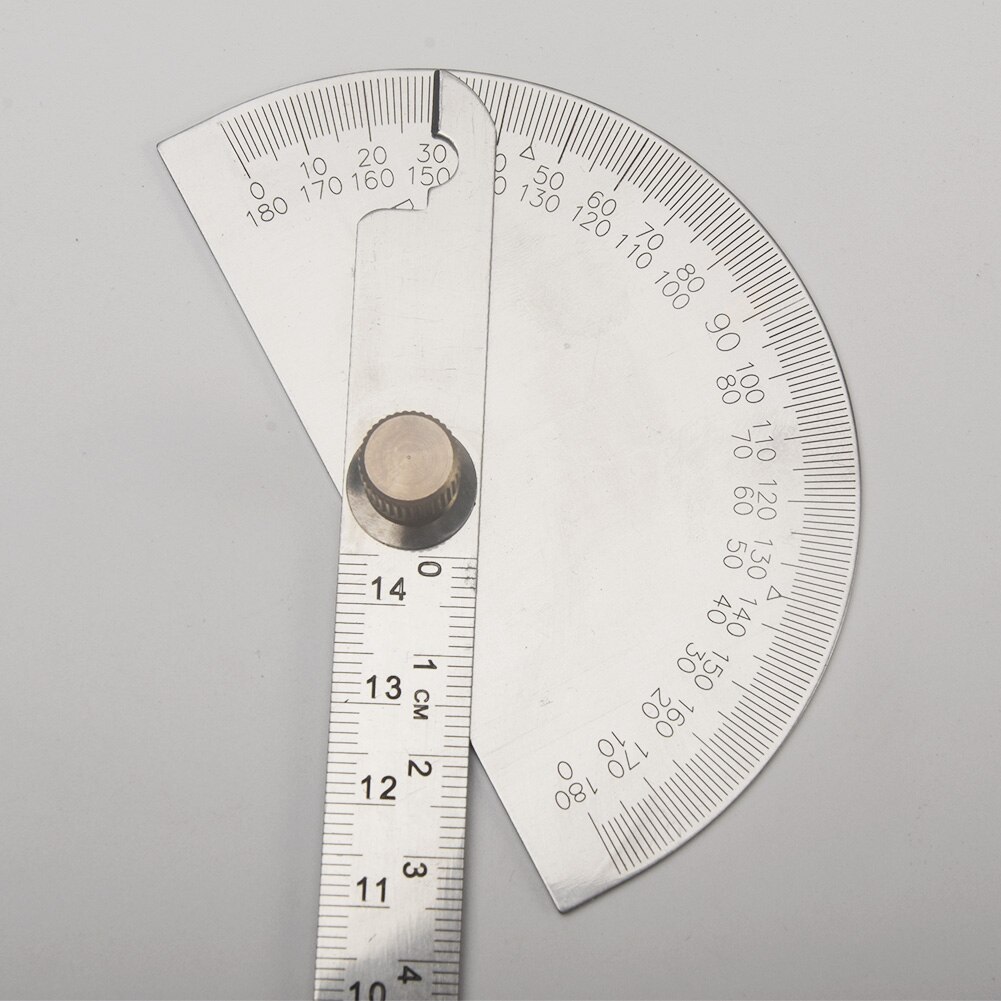 14.5cm 180 Degree Practical Protractor Angle Finder Craftsman Ruler Stainless Steel Caliper Measuring Tools Woodworking