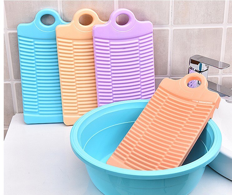 Accesorios para colada antideslizante, Mini lavadero, tabla de lavar ropa de plástico, limpieza, lavado de ropa