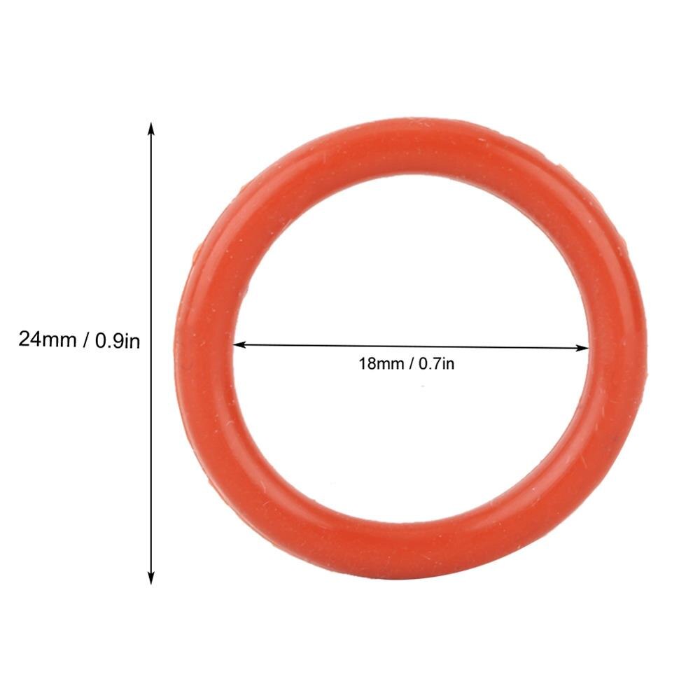20pcs Orange Tube Damper 12AX7 12AU7 12AT7 12BH7 EL84 9 Pin Tubes Durable Silicone Vibration Damping Rin Silicone O-Rings