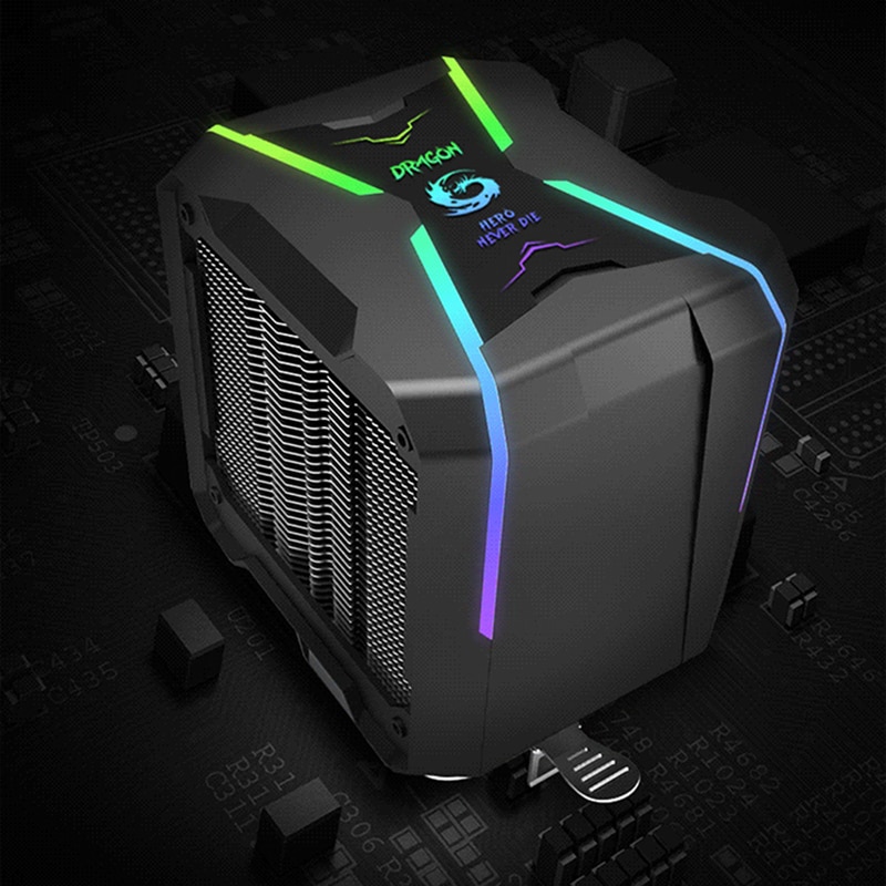 Great Wall 4PIN ARGB CPU Cooler Computer Radiator for Intel LGA 1150 1151 1155 1156 LGA775 Heatsink AURA SYNC Air CPU Cooler AM4