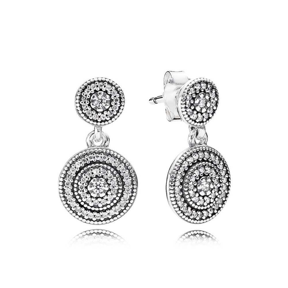 Bowknot kristall Pfanne Ohrringe FlüGel modellierung passen DIY Original Charme Ohrringe: 290688CZ