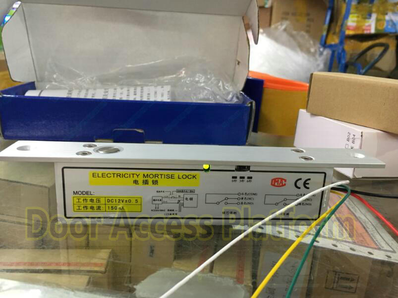 Slim size bolt lock 5 cables electro thin small size bolt lock for access controller system and door locker kit