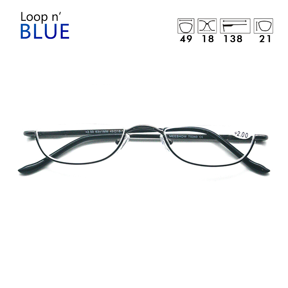 Edelstahl Lesebrille Mann Presbyopie Halb Rand Männer Gläser lentes de lectura mujer + 1,25 + 1,75 + 2,25 + 3,5 340: +150 / Pistole