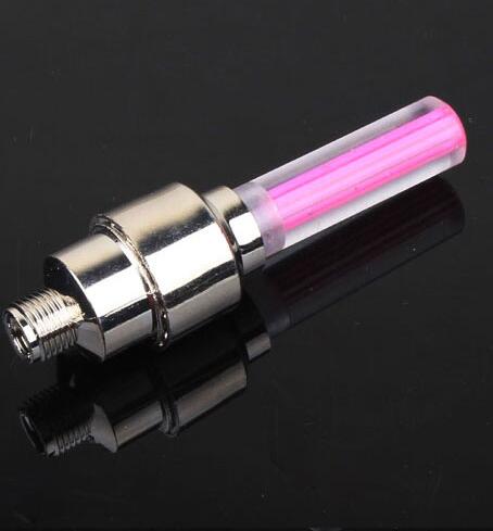 2 stücke Heißer induktion fahrrad Rad speichen LED-leuchten lampen Reifen Bewegung Neon- Licht Lampe Für Fahrrad Auto Motorrad Fahrrad zubehör: Rosa