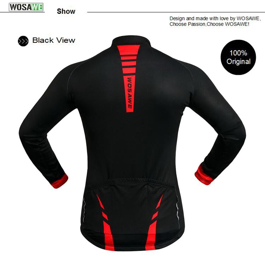 Termisk fleece varm cykeljakke reflekterende vej mtb cykel cykel vindtæt ridning fiskeri løb udendørs sportsfrakke