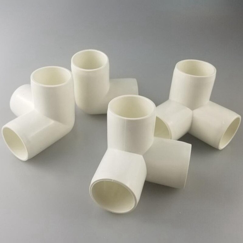 12 Pcs Tee PVC Elbow-Build Heavy Duty PVC Furniture DIY Pipe Furniture Fittings PVC Elbow Fittings 1inch