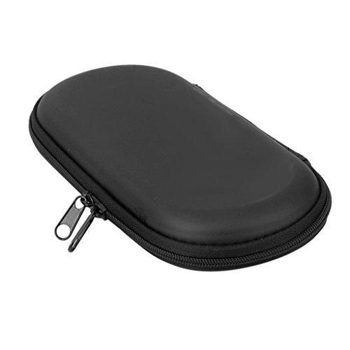 Zwart Hard Shell Case Cover Bag Pouch Dubbele Ritssluiting Gamepad Bescherming Tas Voor Ps Vita/Psv 2000 (maat 20*10.5*3 Cm)