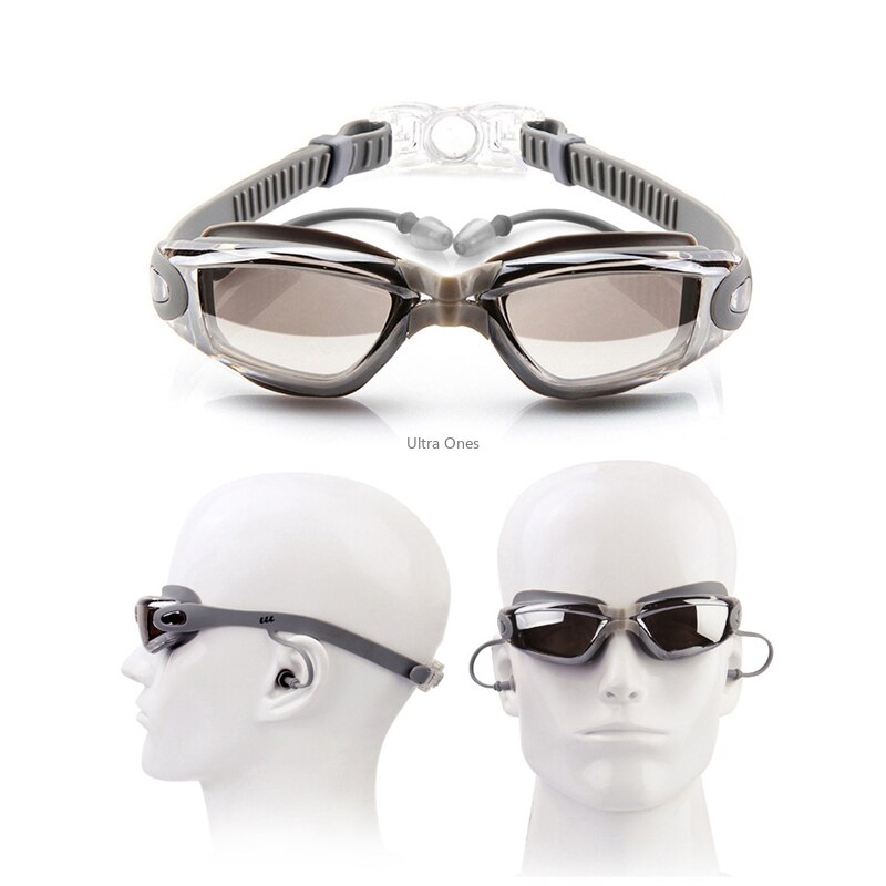 Swimming Goggles Myopia Waterproof Anti-fog UV Swim Diving Glasses Underwater Silicone Coating Dive Goggles
