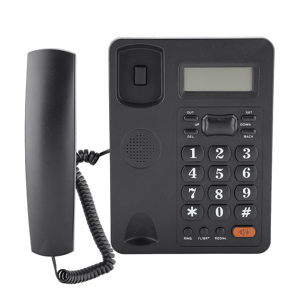 Desktop Corded Landline Phone Wired Home Office Fixed Telephone with Caller ID Display Redial Function for Hotel Office Business