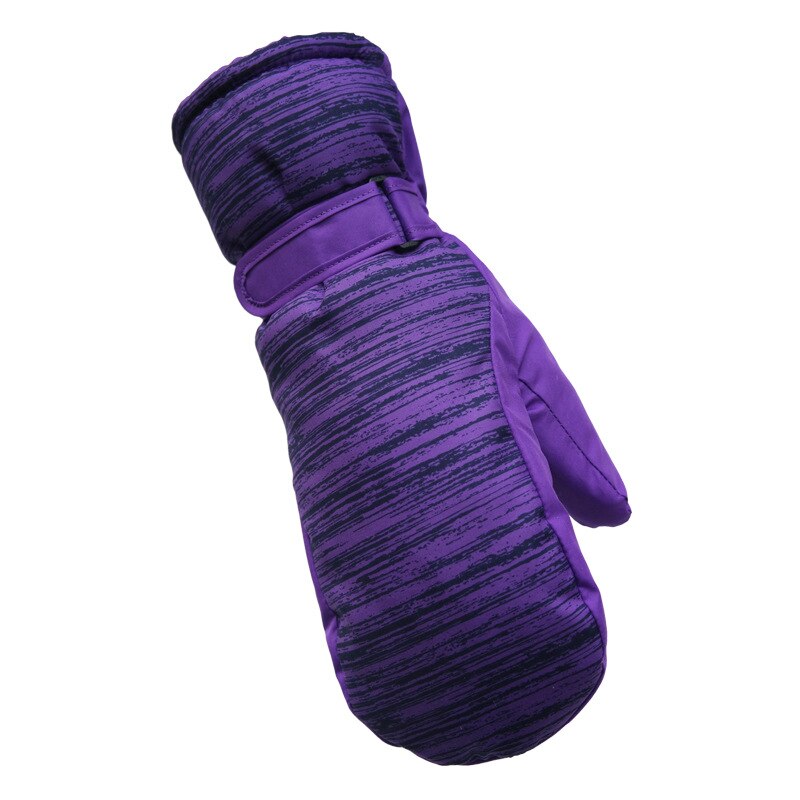 Kinderen Winter Handschoenen Kids Warm Winddicht En Waterdicht Warm Handschoenen Jongens & Meisjes Winter Warm Plus Fluwelen Dikker handschoenen: purple