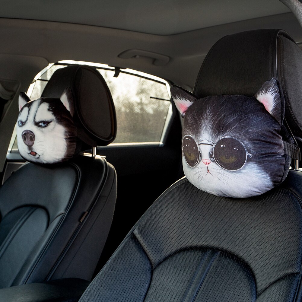 3D dessin animé Animal voiture appui-tête oreiller coussin cou oreiller universel voiture sécurité ceinture de sécurité couverture ceinture de sécurité épaulière coussin