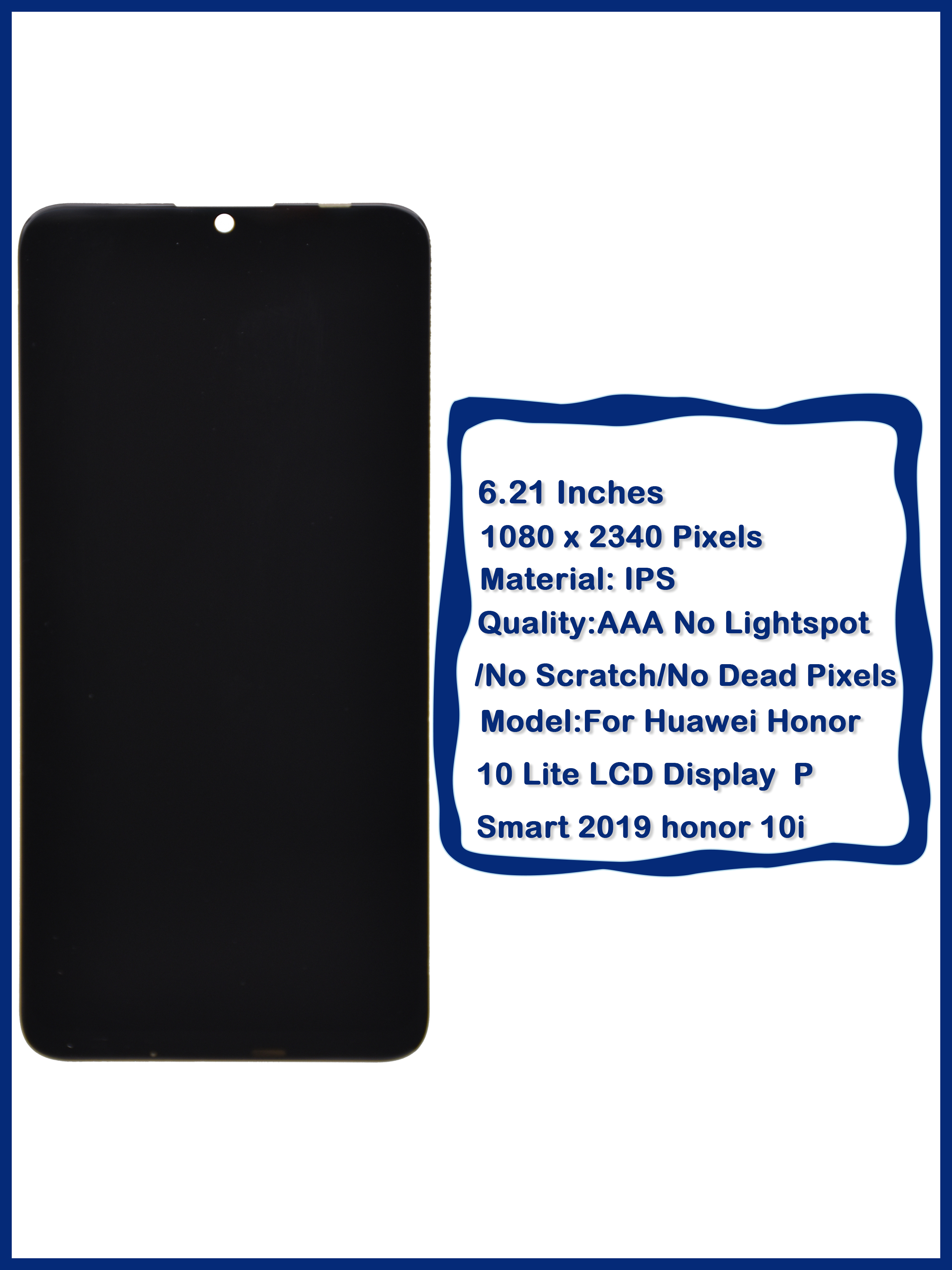Original For Huawei Honor 10Lite LCD Display Touch Screen Digitizer Assembly Replacement For Honor 10i HRY-LX1 HRY-LX2 HRY-LX1T