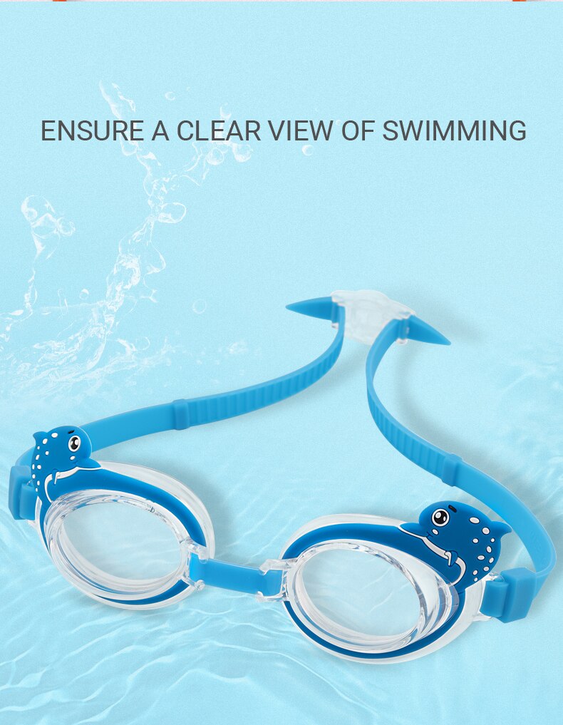 Svømmebriller dragt børn svømning cap sæt silikone ørepropp vandtæt svømning bad hat hat cap næse skinne jakkesæt pool tilbehør