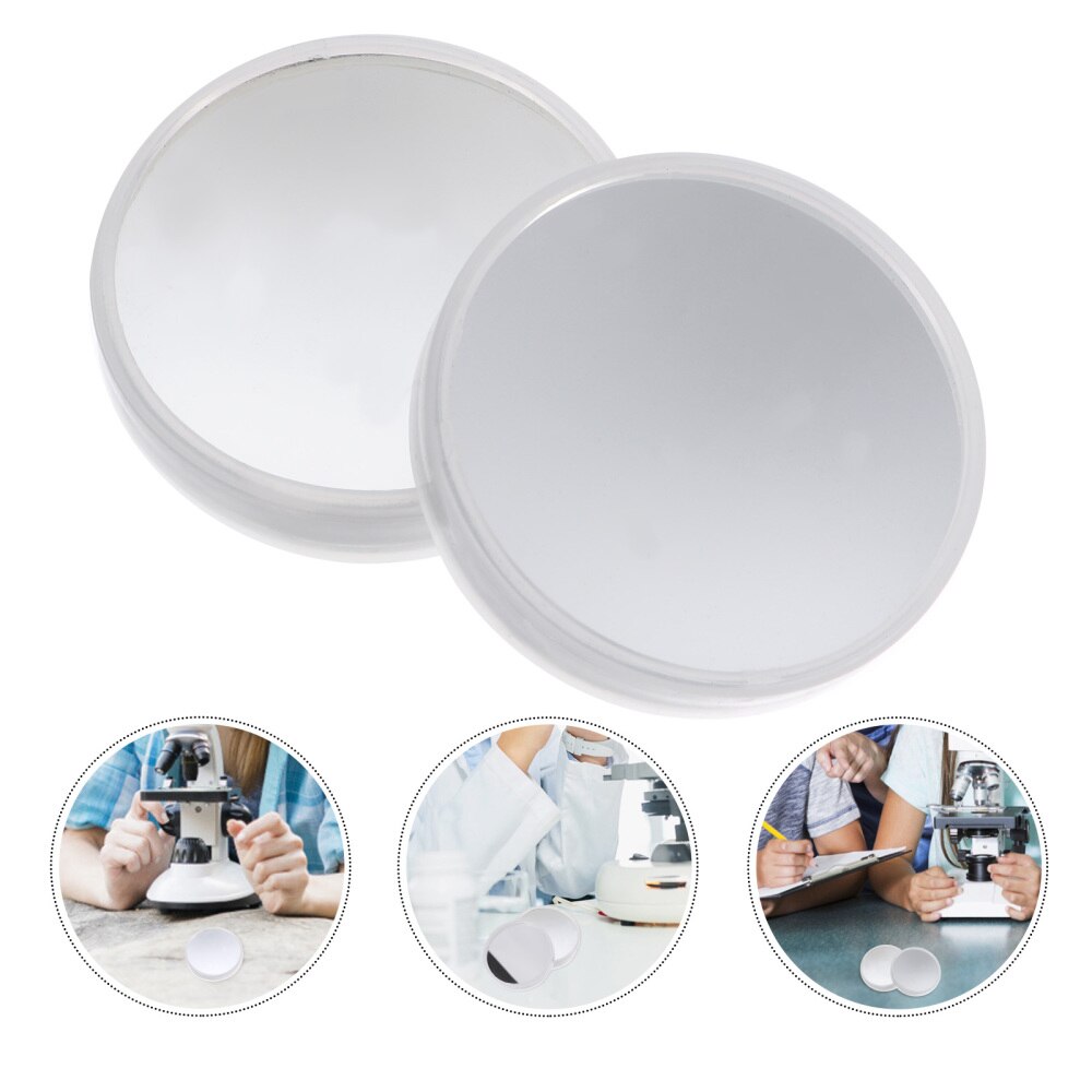 2pcs Microscope Mirror Microscope Reflecting Mirror Microscope Accessories