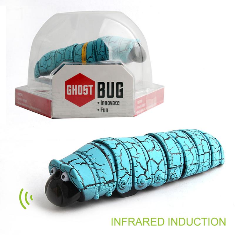 Mærkelig fjernbetjening insekt infrarød induktion elektrisk larve fjernbetjening infrarød børn voksne sjov legetøj