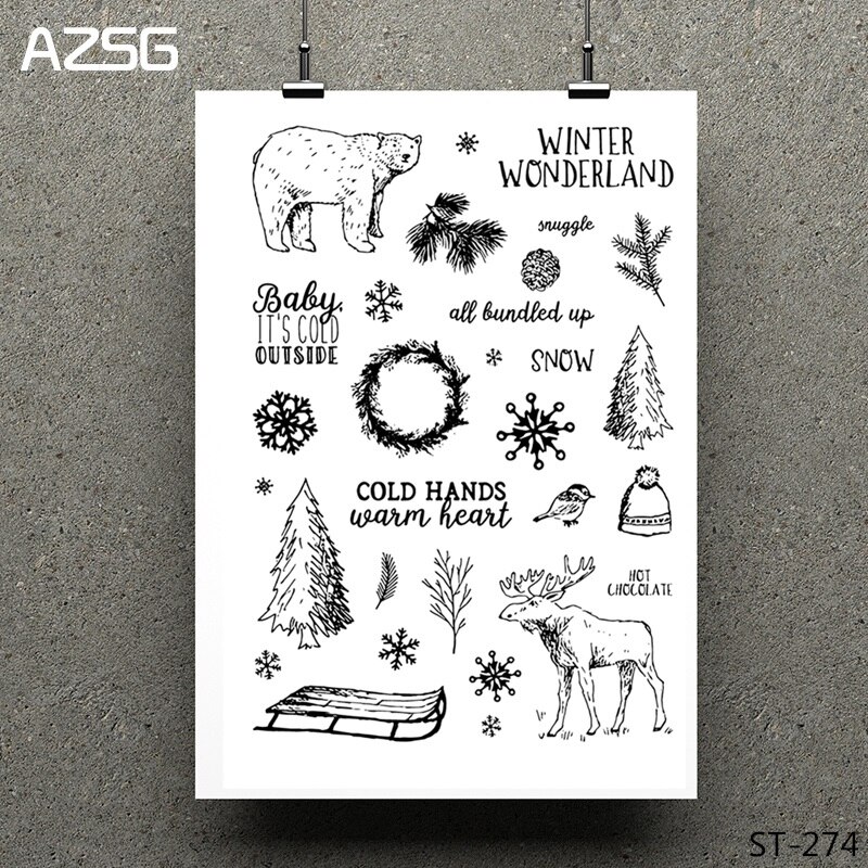 Julsnögubbe/tomten genomskinlig klar stämpel för gör-det-själv scrapbooking/fotoalbum dekorativa klara stämpelark 11*16cm