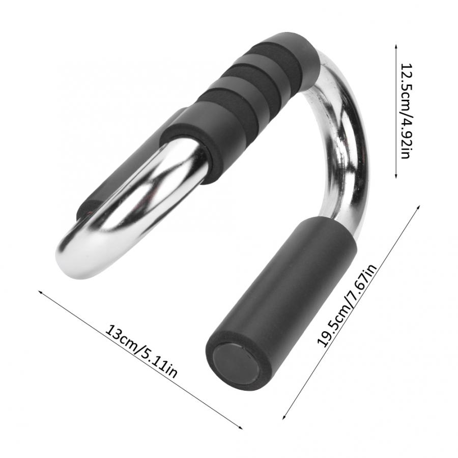 Barras Push Up de aleación de aluminio barras Push Up en forma de S soportes Push Up con cómodo agarre de espuma antideslizante equipo de Fitness doméstico