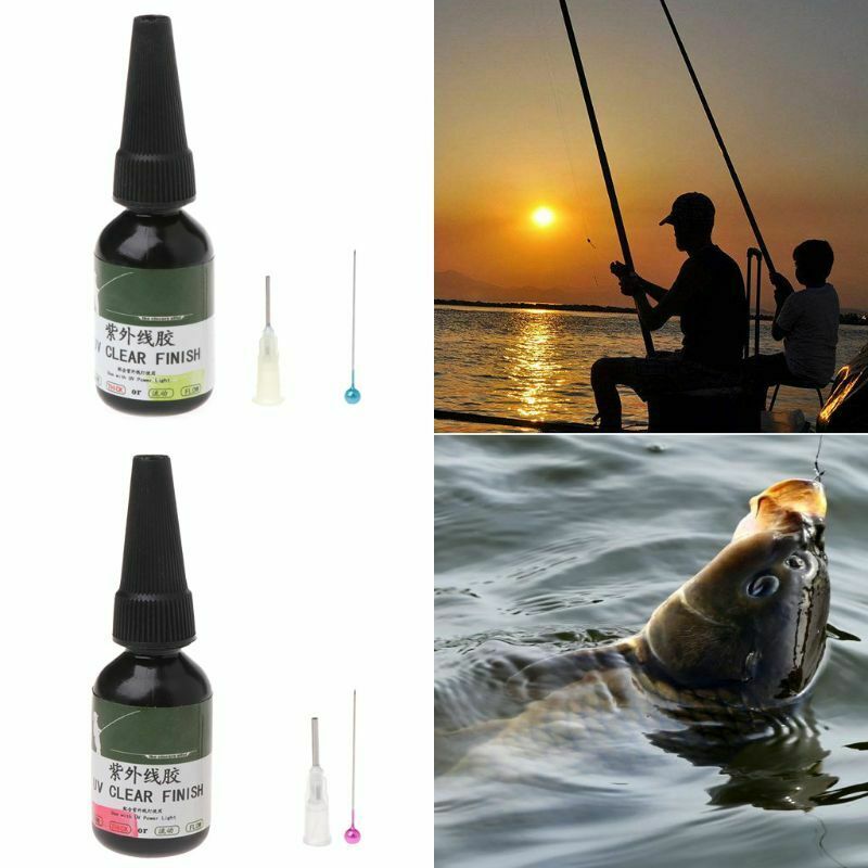 Instant Dry Cure UV Glue Fly Fishing Thick Flow Flies Binding Clear Finish Effective DIN889