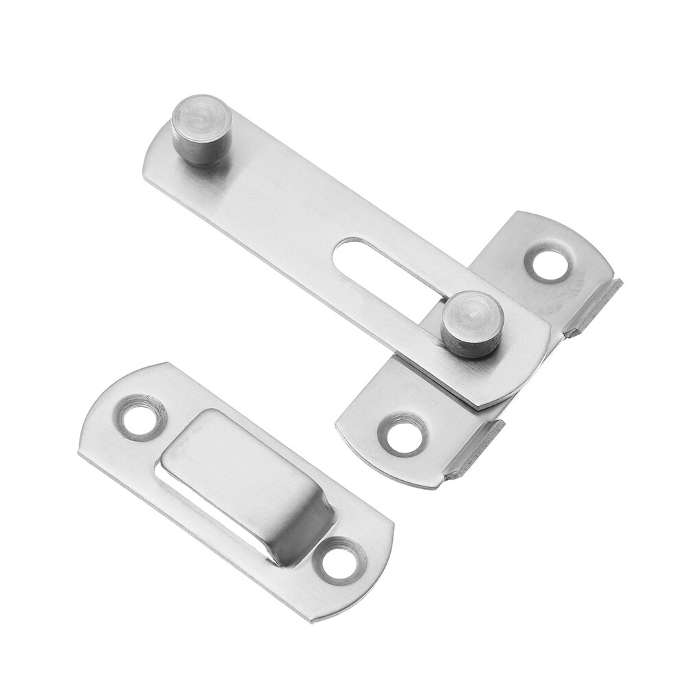 Stainless Steel Hasp Door Bolt Cabinet Catches Window Catch Lock Silent Gate Buckle Padlock Clasp Furniture Hardware Fittings