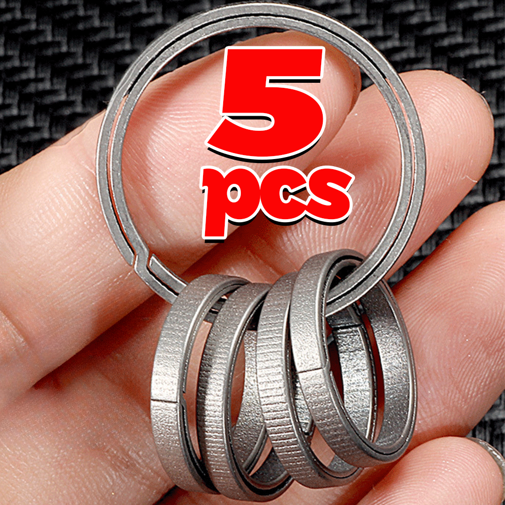 Titanium Alloy Key Rings Keychains Buckle Pendant Super Light Man Car Keychain for Male Creativity Keyfobs Crafts Key Ring