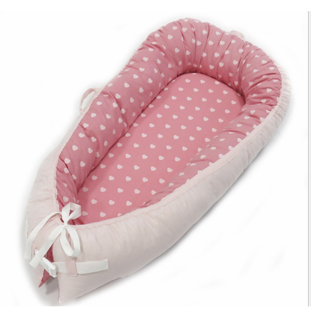 Baby Nest Bed Portable Crib Infant Toddler 100% Cotton Fabric Bed Cradle for Newborn Cots Nursery Washable: style 6