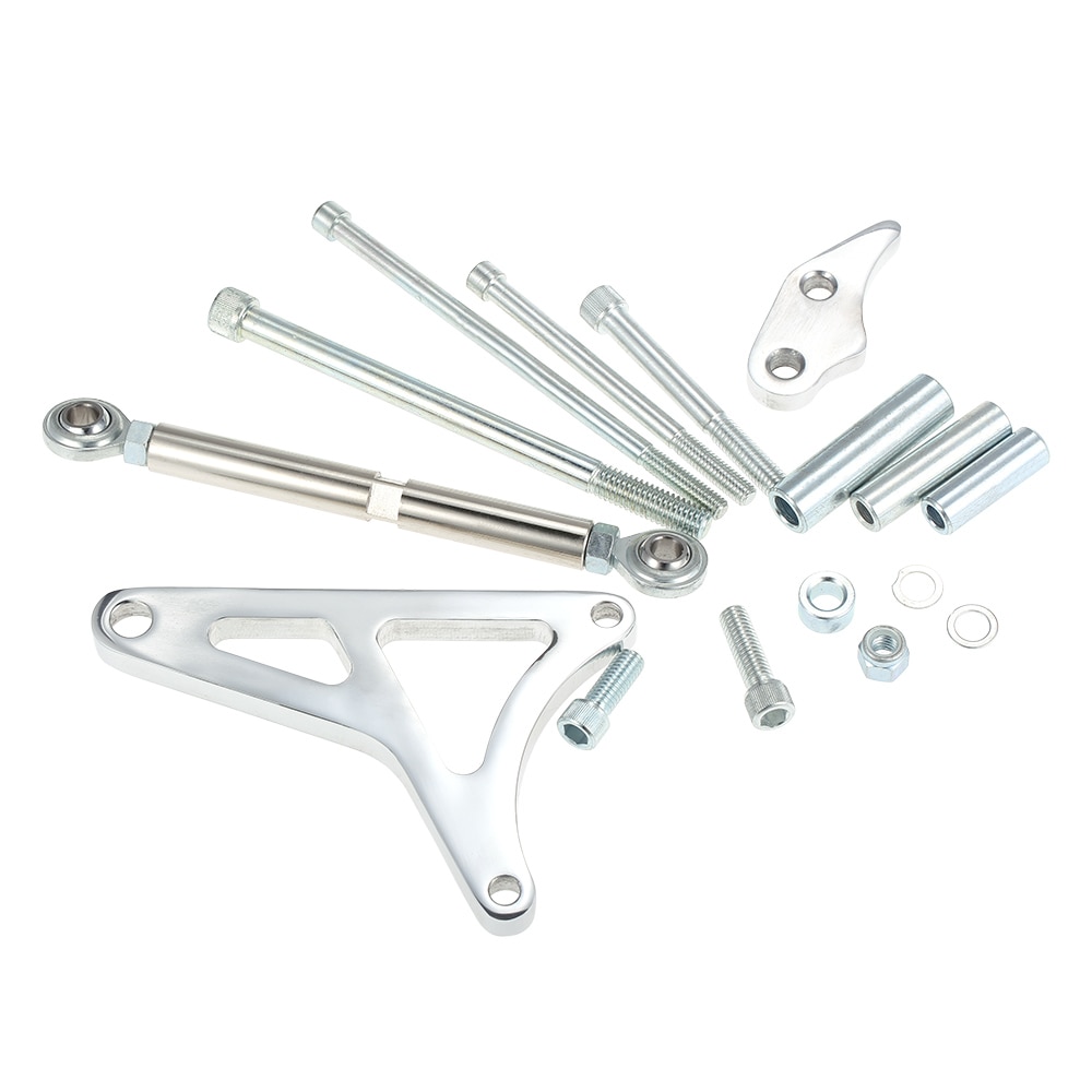 Billet Polished Aluminum Alternator Bracket Kit Small Block for Ford SB 289 302 347