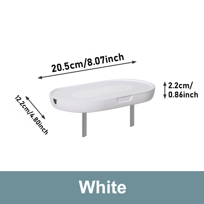 1pc Socket Shelf Wall Mount Socket Storage Rack Space Saving Wall Cable Holder Outlet Router Bracket Home Shelf Organizer: WHITE