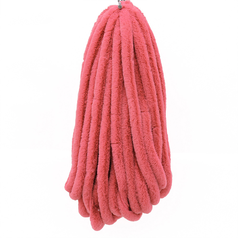 1M Kunstmatige Konijnenbont Lint Tapes Diy Kleding Naaien Pluizige Bekleding Trimmen Stof Naaien Kostuum Ambachten Rand: Coral pink