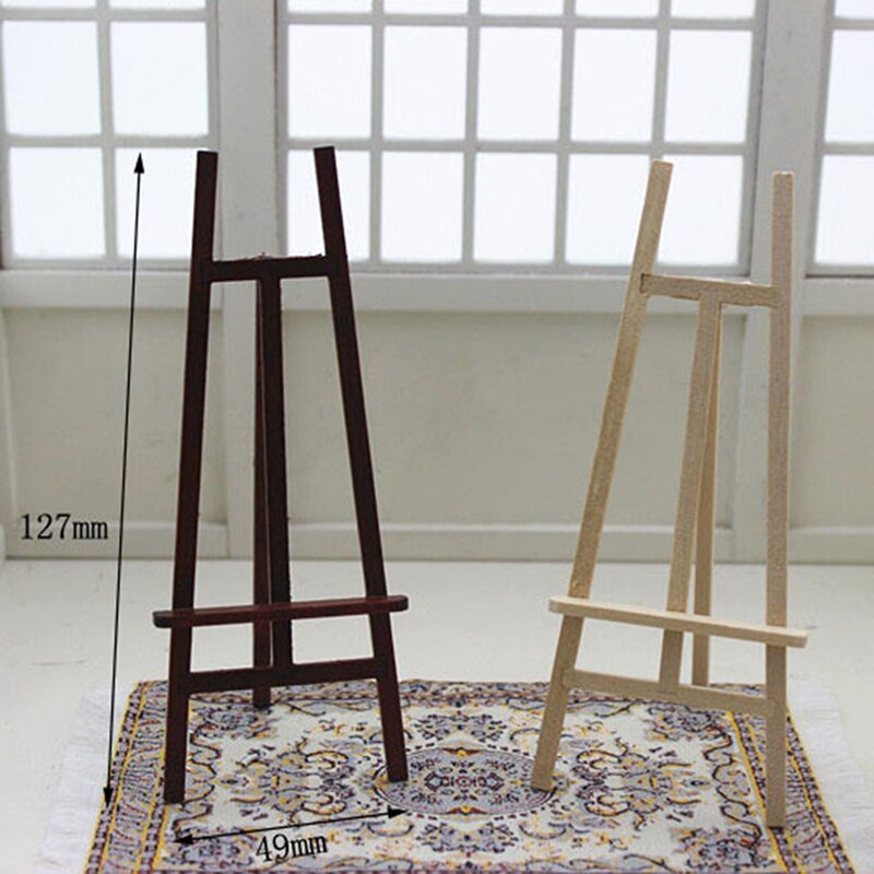 Mini Artist Houten Schildersezel Houten Bruiloft Tafel Card Stand Display Houder Voor Party Decoratie Triange Kunst Ezel 1 Pcs
