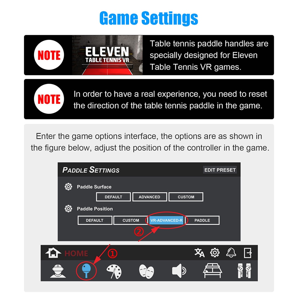 Tafeltennis Paddle Grip Handvat Voor Oculus Quest 2 Controllers Spelen Elf Tafeltennis Vr Game Voor Quest 2 Accessoires